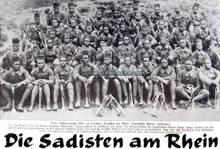 Black French sadists on the Rhine