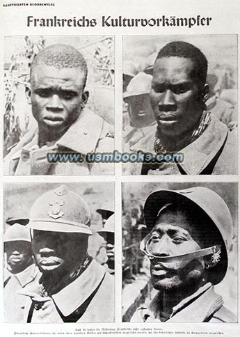 black African troops, French negro soldiers