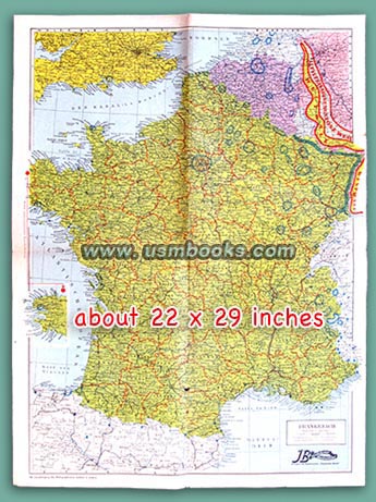 Nazi map of France