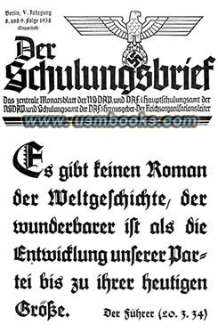 NSDAP magazine der Schulungsbrief