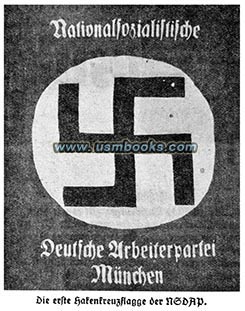 the first Nazi Party swastika flag, Hakenkreuzflagge