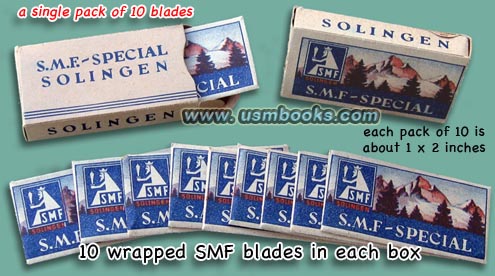 SMF razor blades from Solingen