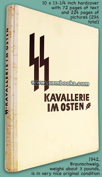 SS KAVALLERIE IM OSTEN, Verlag Westermann Braunschweig 1942