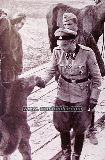SS-Brigadeführer Fegelein with a newborn foal