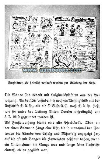 illegal, early Nazi propaganda flyers