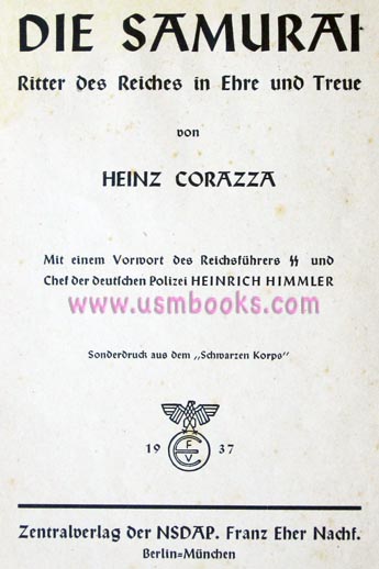 Vorwort des Reichsführers SS und Chef der deutschen Polizei Heinrich Himmler