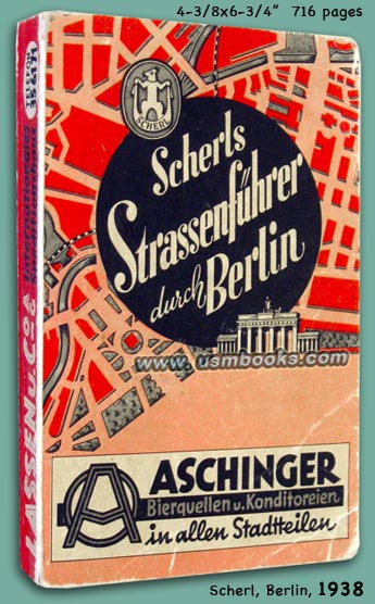 1938 Scherls Strassenführer durch Berlin
