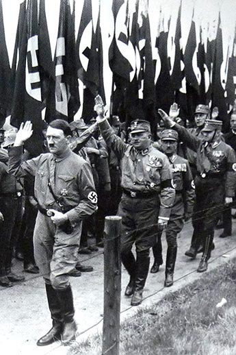 Hitler and Ernst Roehm in Braunschweig