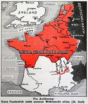 Nazi map France 1940