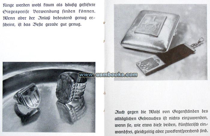 Nazi swastika ring and metal designs