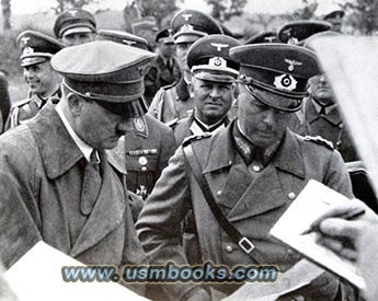 Commander-in-Chief of the Army Werner Freiherr von Fritsch and Adolf Hitler