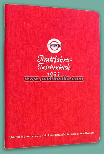 Standard Oil 1938 Kraftfahrer-Taschenbuch