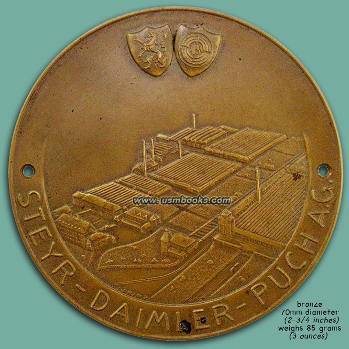 STEYR - DAIMLER - PUCH A.G. bronze medallion