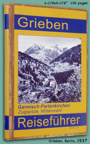 1937 Grieben Reisefuehrer Band 165 Garmisch-Partenkirchen