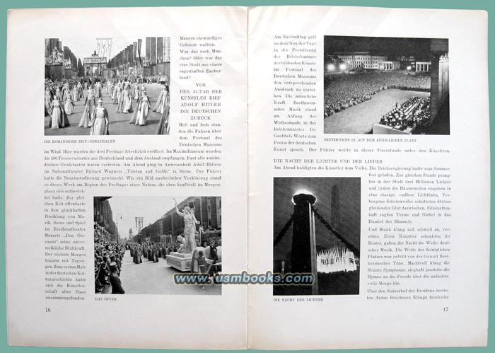 1938 Nazi art festival brochure
