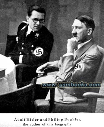 Philipp Bouhler and Adolf Hitler
