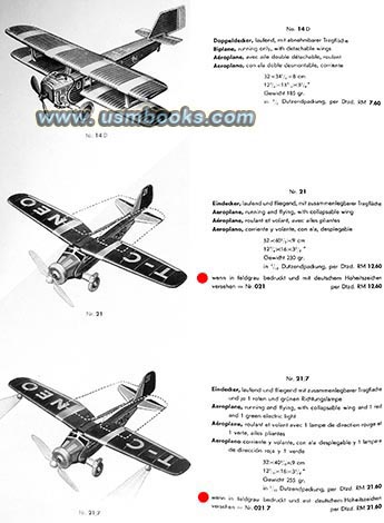 Tippco Feldgrau airplanes with swastika tail markings