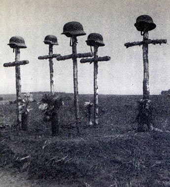 Nazi soldier graves in France 1940