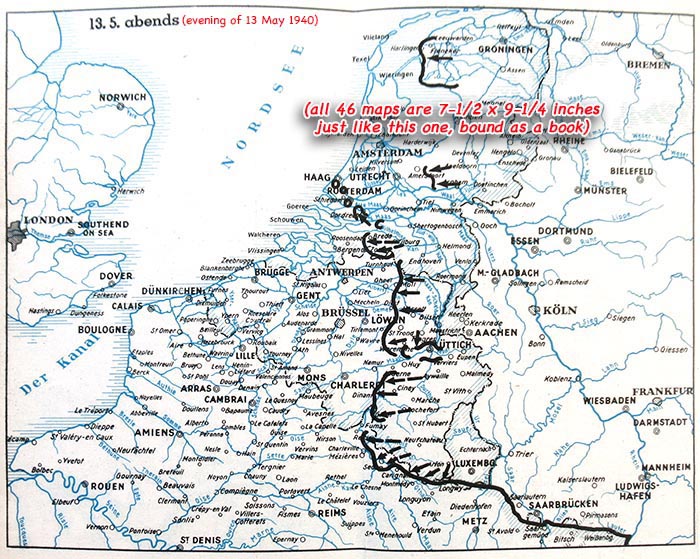 1940 Nazi map invasion of France