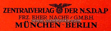 Central Publishing House of the NSDAP, Franz Eher Nachfolger of München and Berlin