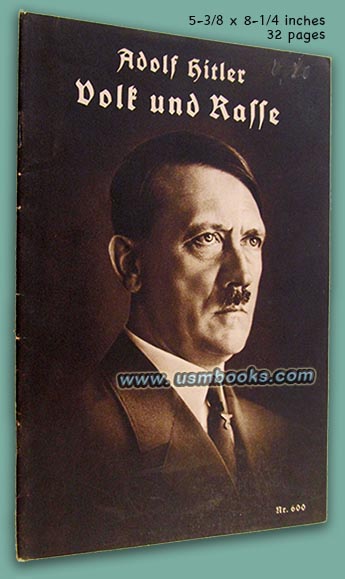 Adolf Hitler Volk und Rasse aus Mein Kampf