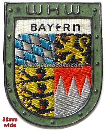 1936 WHW Reichsstrassensammlung Metalabzeichen BAYERN