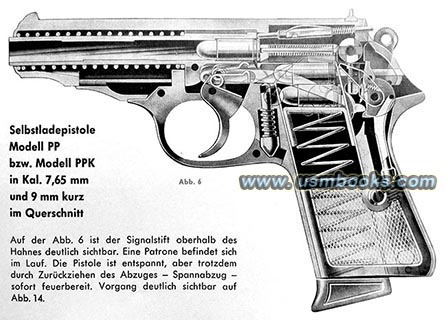 Walther PPK 7,65 mm cut-away-view