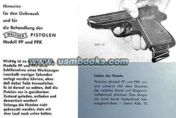 Walther Modell PP und PPK Prospekt
