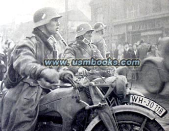Motorized Wehrmacht troops