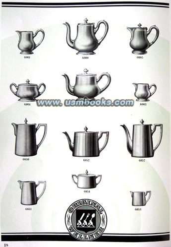 Third Reich Wellner tea and coffee pots