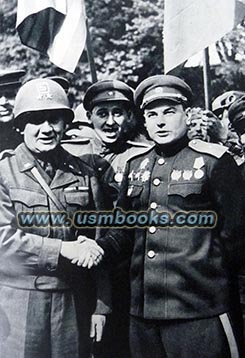 American-Russian meet at Torgau