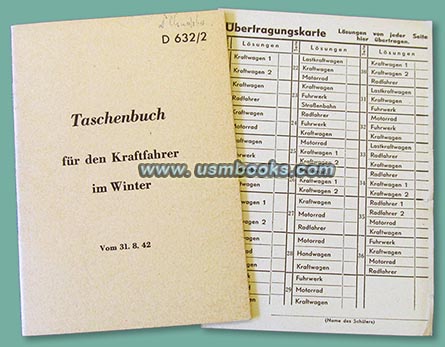 1942 Taschenbuch für den Kraftfahrer im Winter