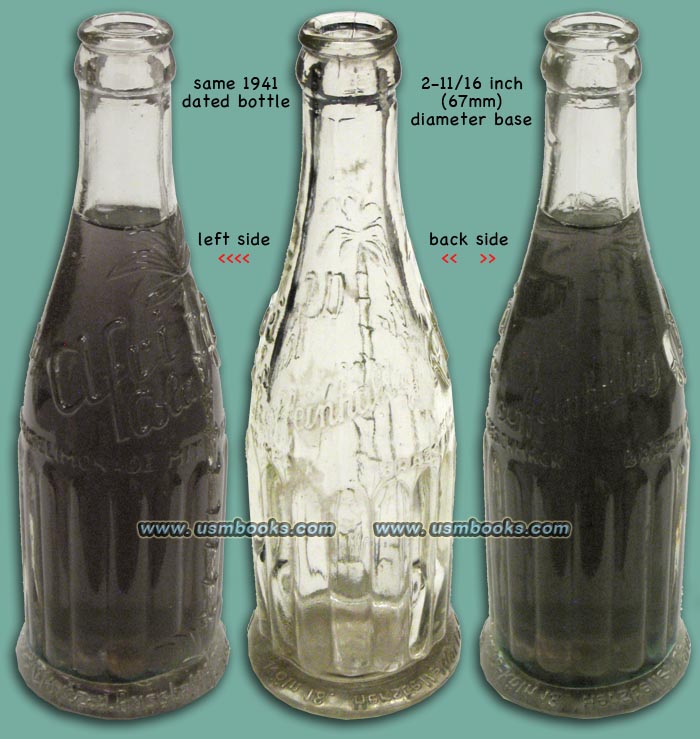 1 liter Afri Cola glass bottle in front of white background