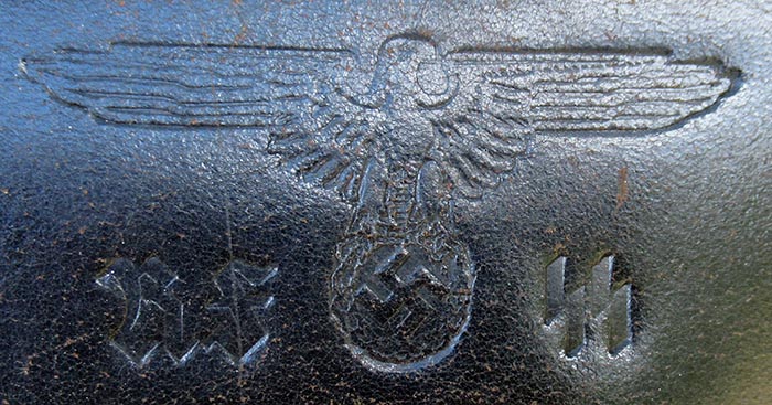 SS runes, Nazi eagle and swastika