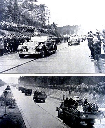 Reichsautobahn Frankfurt-Darmstadt opens, Adolf Hitler