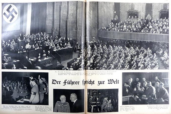 Hitler addresing Parliament, Reichstag