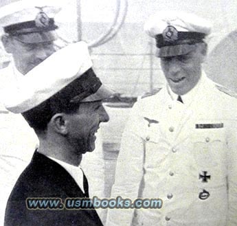 Dr. Goebbels visit to the Kriegsmarine heavy cruiser Deutschland