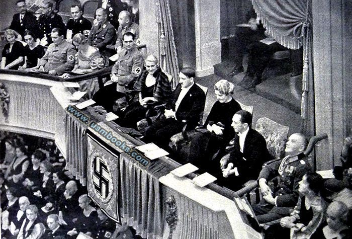 Nazi dignitaries at the Berlin Opera House