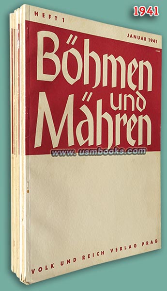 Böhmen und Mähren SS photo magazines 1941, Volk und Reich Verlag