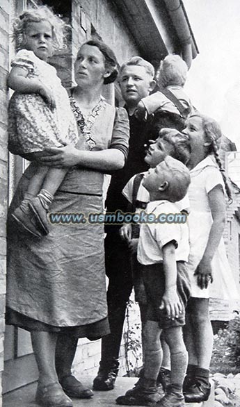 SS man with his Aryan family