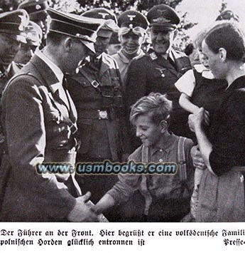 Adolf Hitler greeting ehtnic Germans