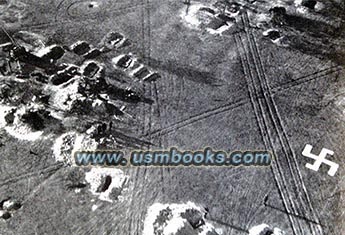 1939 bombing of Poland, swastika targets