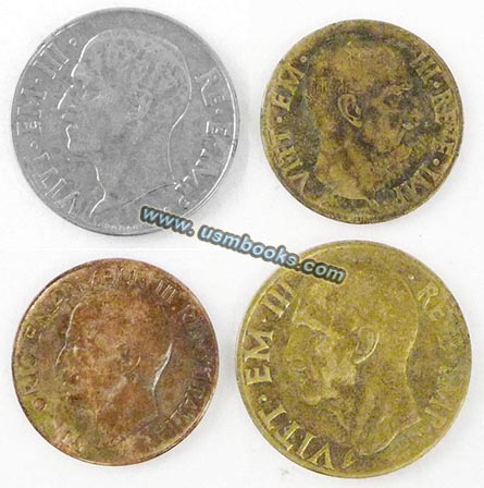 Fascist Italian coins, 1940, 1941