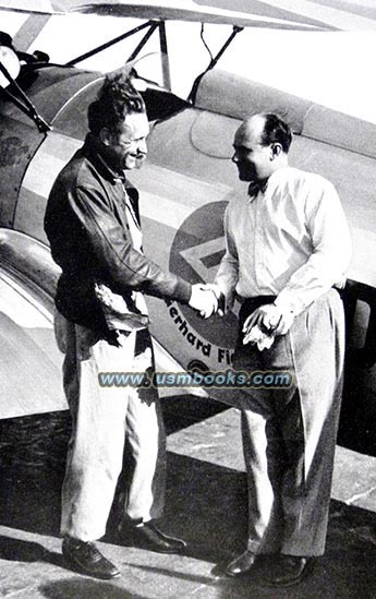 famous German  pilots Ernst Udet and Gerhard Fieseler