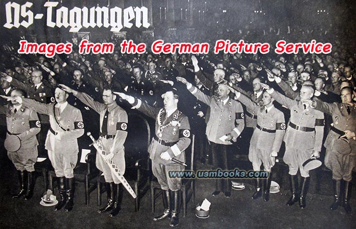 Adolf Hitler, Rudolf Hess, Hermann Goering, Dr. Robert Ley, Dr. Joseph Goebbels