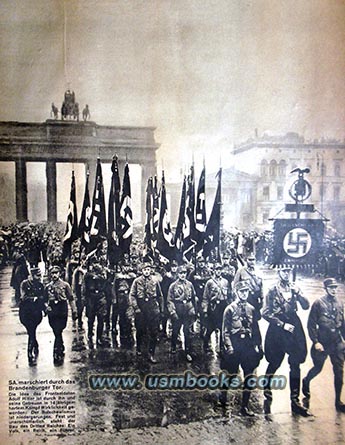 Nazi parade Brandenburg Gate Berlin