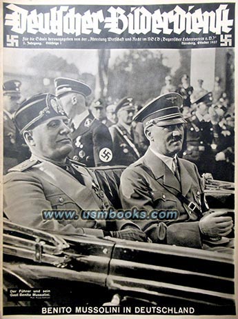 Deutscher Bilderdienst October 1937 Benito Mussolini in Deutschland
