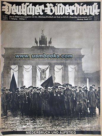 Deutscher Bilderdienst August 1937 Niederbruch und Aufstieg