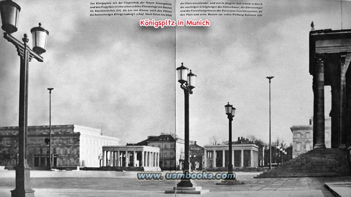 Nazi Honor Temples and the Führerbau on the Königsplatz IN MUNICH