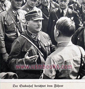 Ernst Roehm and Adolf Hitler